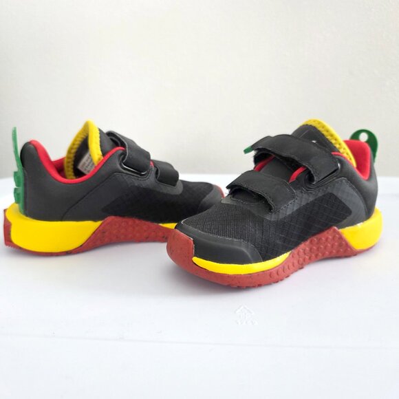 ADIDAS x LEGO Collab Toddler Sport Sneaker Hook & Loop Primary Colors Baby Shoes - Picture 8 of 11